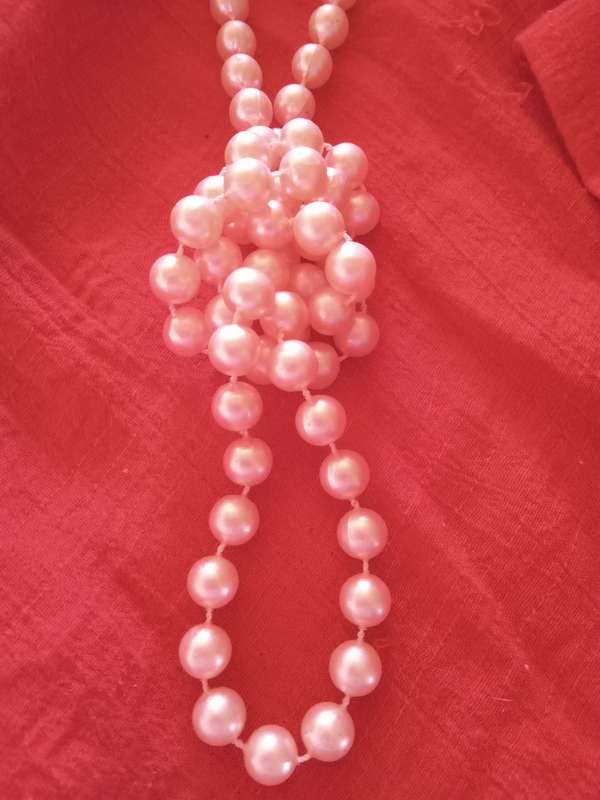 VINTAGE Bridal Faux Pearl Necklace