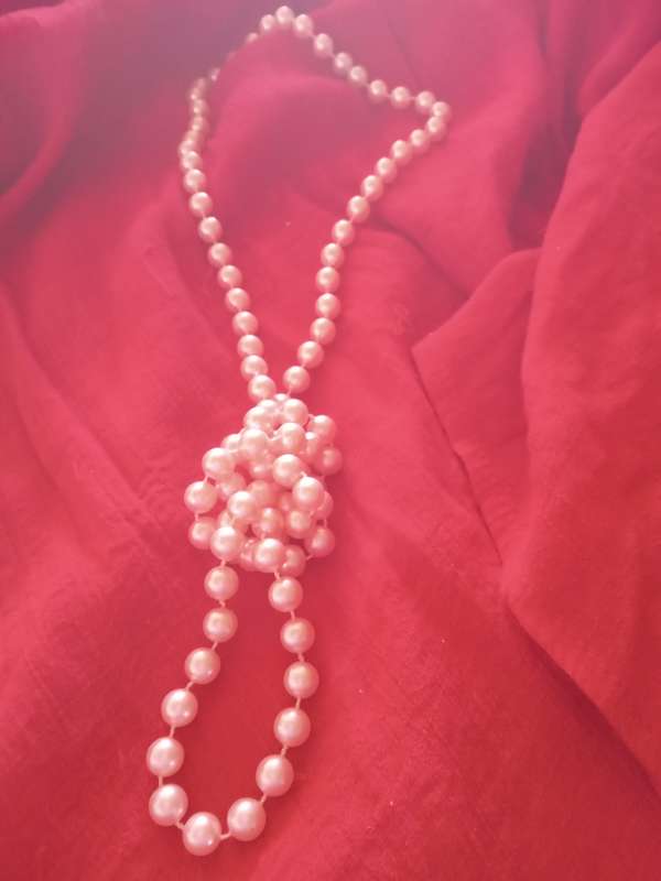 VINTAGE Bridal Faux Pearl Necklace