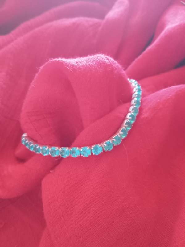 Vintage Aquamarine tennis bracelet