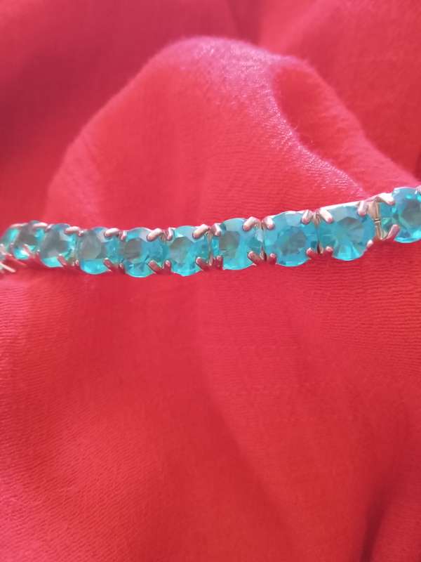 Vintage Aquamarine tennis bracelet