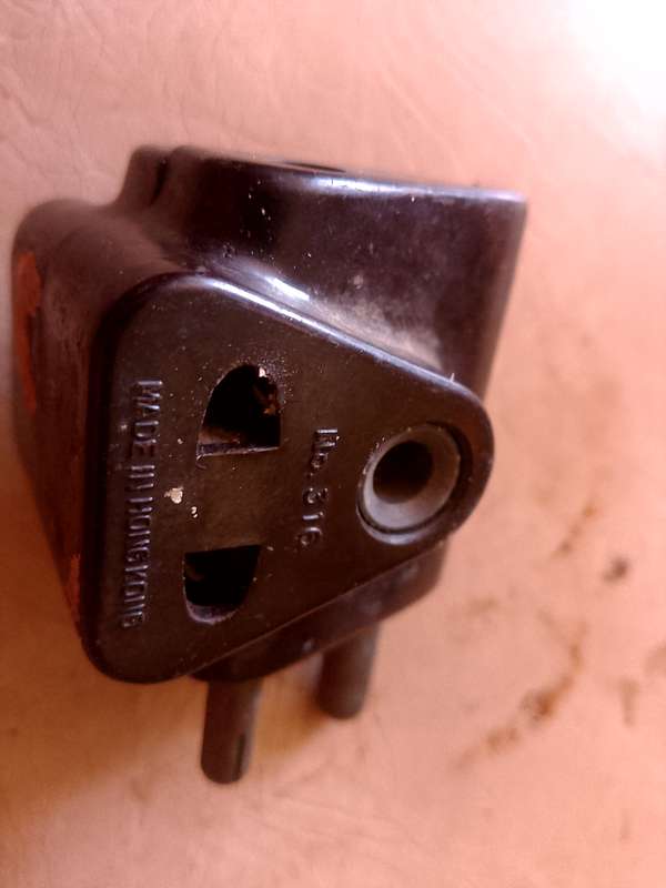 vintage bakelite electrical plugs