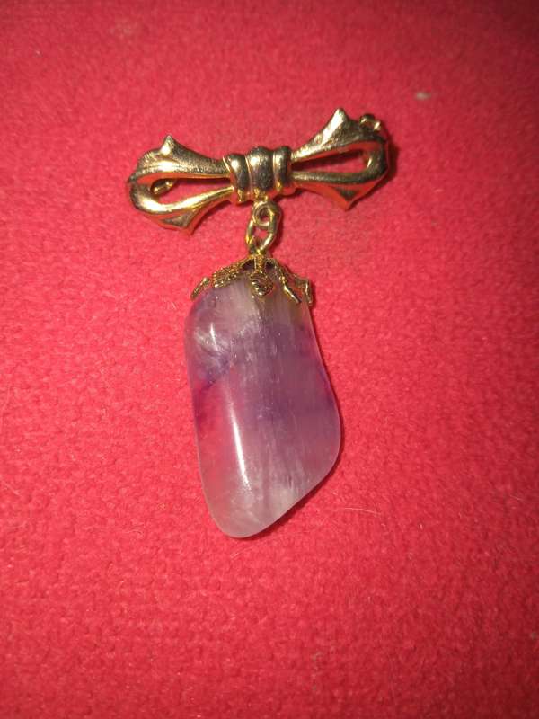 Vintage Amethyst Brooch