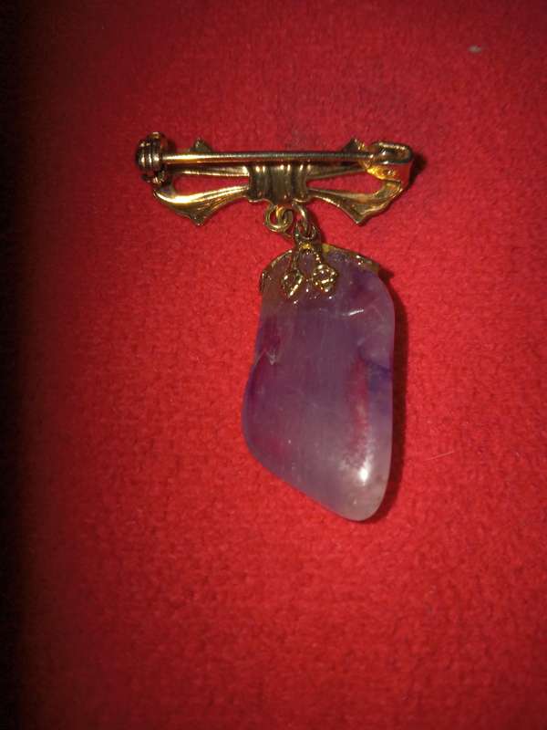 Vintage Amethyst Brooch