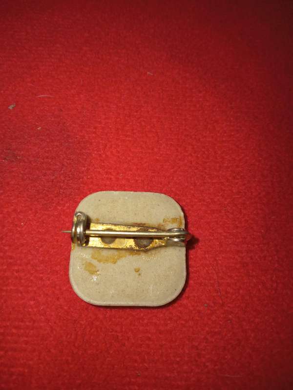 ANTIQUE HAND PAINTED PORCELAIN BROOCH
