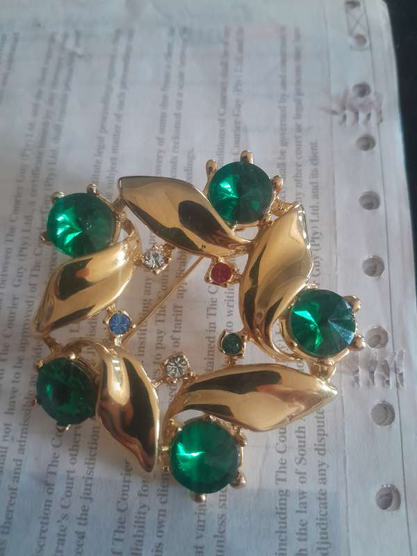 3 Gold Pearl Vintage Brooches