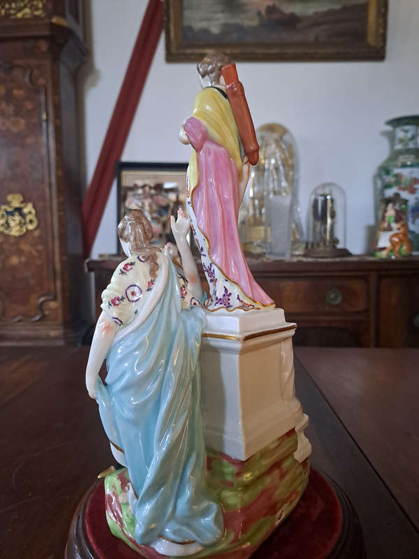 Jason and Medea at the Altar of Diana. Porcelain Greek mythology