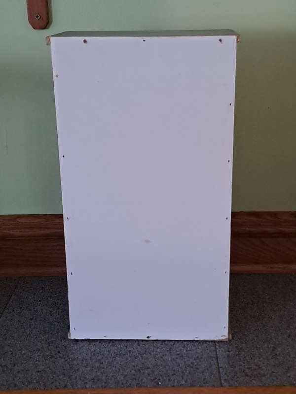 Precious wooden cabinet with oil painting front and rose wood door surround