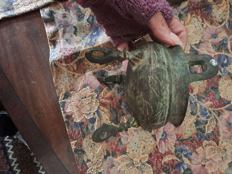 VERY old bronze chinese tripod censer