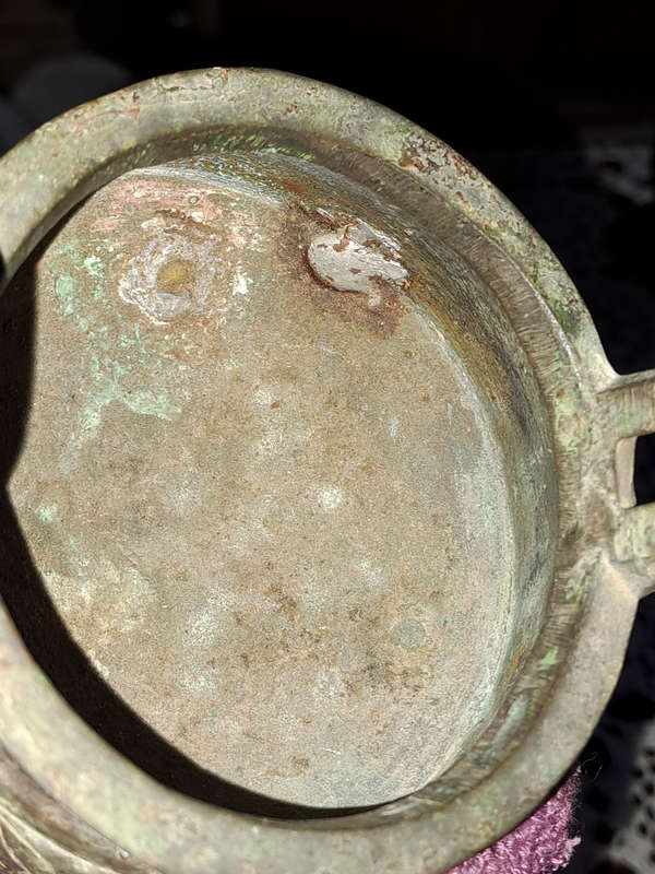 VERY old bronze chinese tripod censer