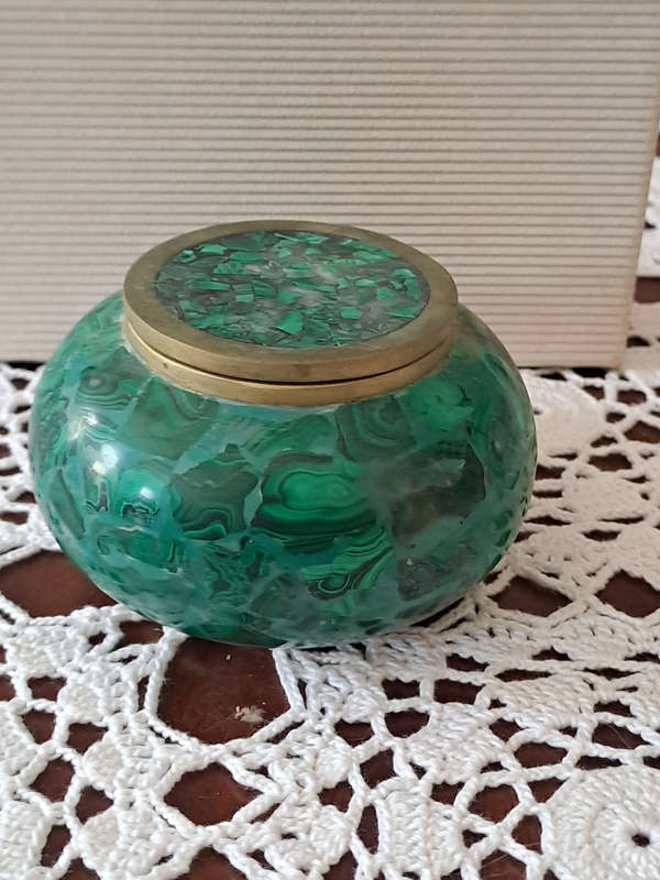 Malachite trinket box BEAUTIFUL