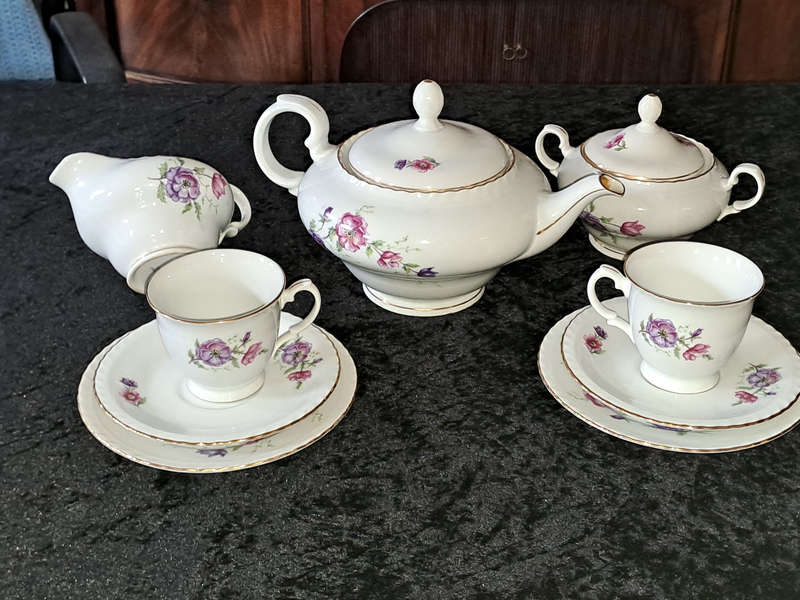 tk thun czechoslovakia china coffee set for 2  STUNNING