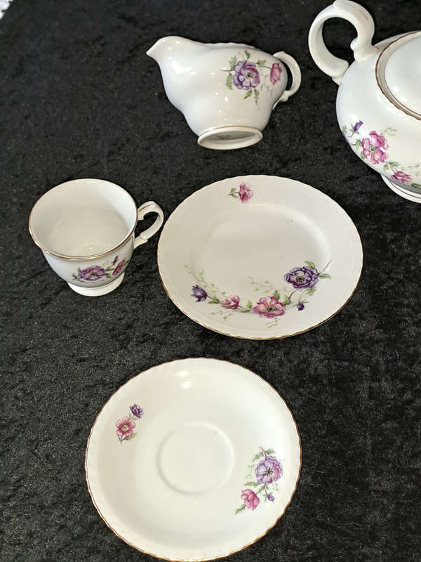 tk thun czechoslovakia china coffee set for 2  STUNNING