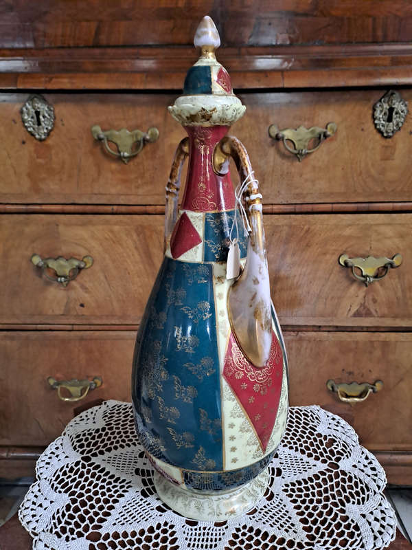 Large 19th century lidded ROYAL VIENNA VASE signed Kaufmann