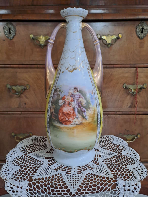 Large 19th century Vienna Vase 35.5cm
