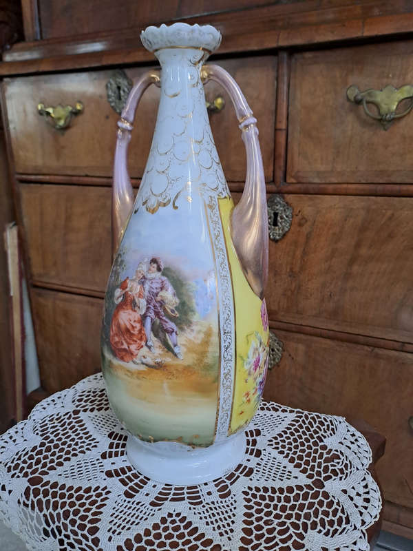 Large 19th century Vienna Vase 35.5cm