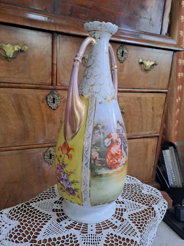 Large 19th century Vienna Vase 35.5cm