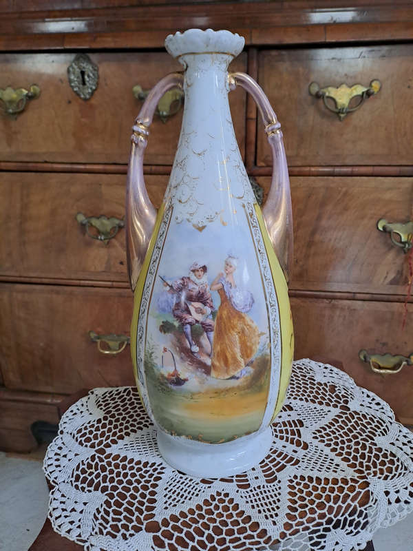 Large 19th century Vienna Vase 35.5cm