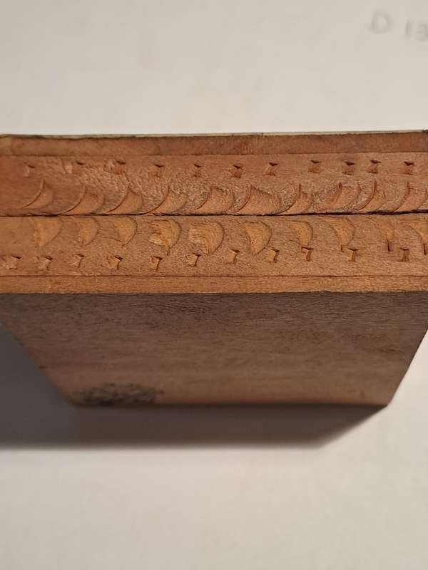 Beautifully 19th century Anglo Indian carved Sandalwood and Micro mosaic trinket box