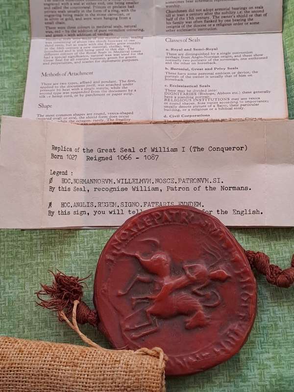 Replica of William Ists Seal: