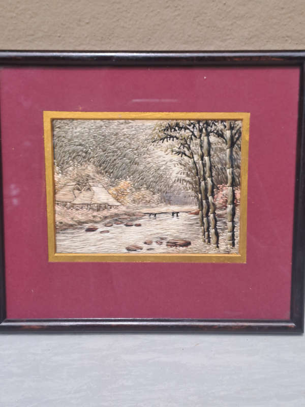 Japanese silk thread art beautifull