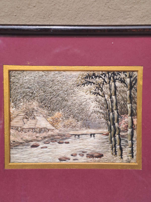 Japanese silk thread art beautifull
