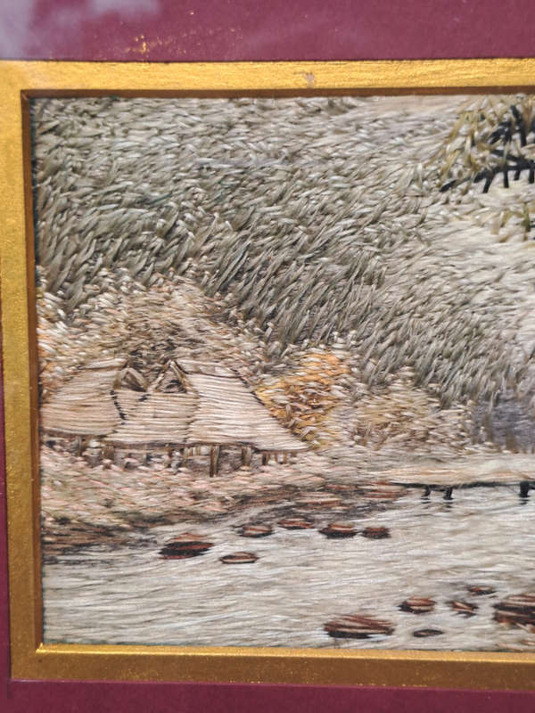Japanese silk thread art beautifull
