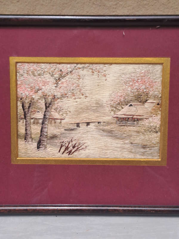 Japanese silk thread art beautifull