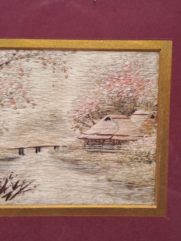 Japanese silk thread art beautifull
