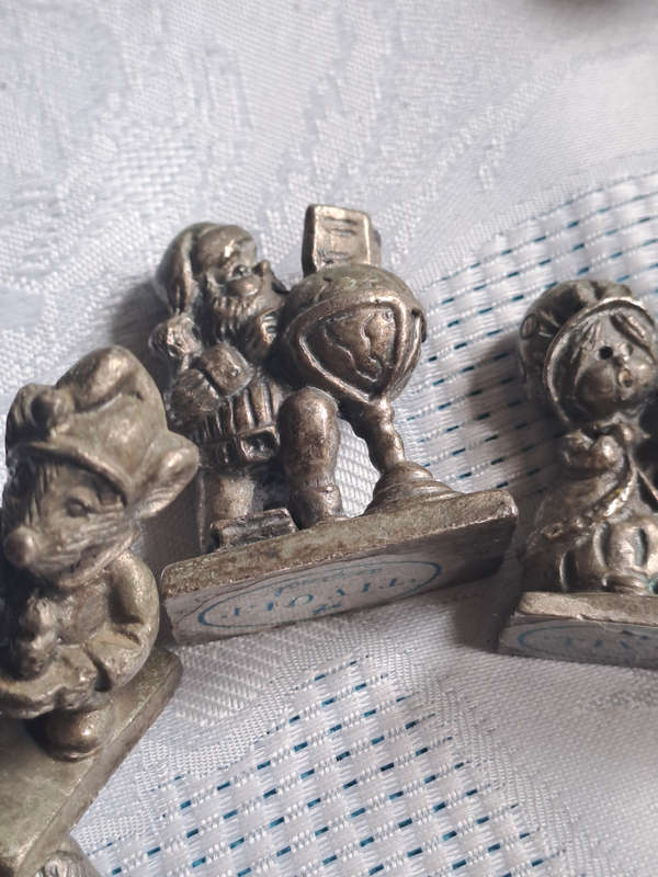 Vintage original TIVOLT Christmas theme figurines pewter very cute