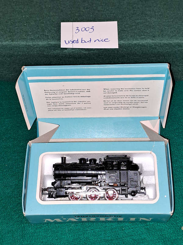 Marklin HO DB steam loc 3000 like new