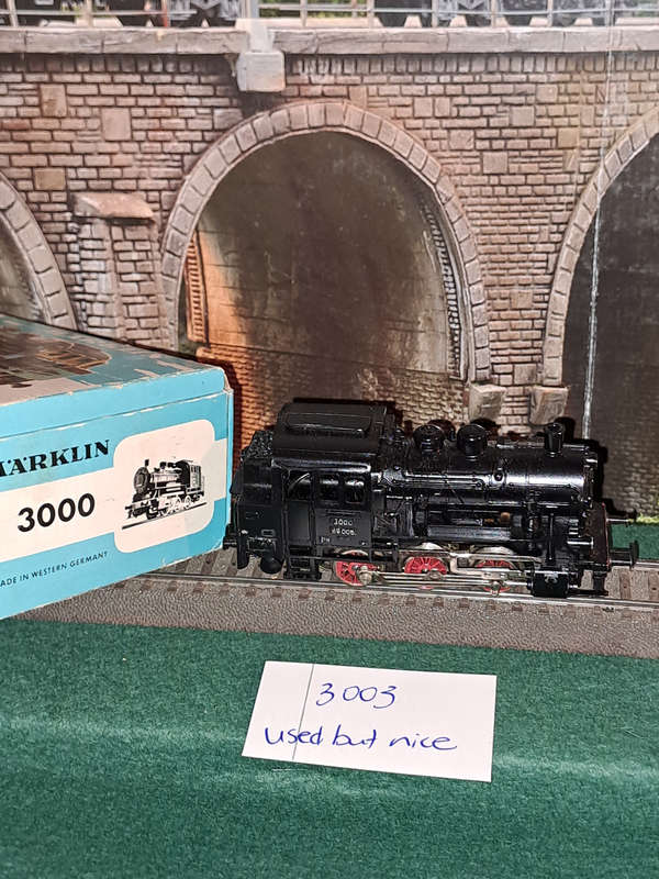 Marklin HO DB steam loc 3000 like new
