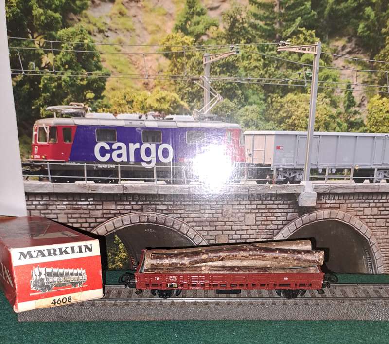 Marklin HO 4608 log carrier IOP