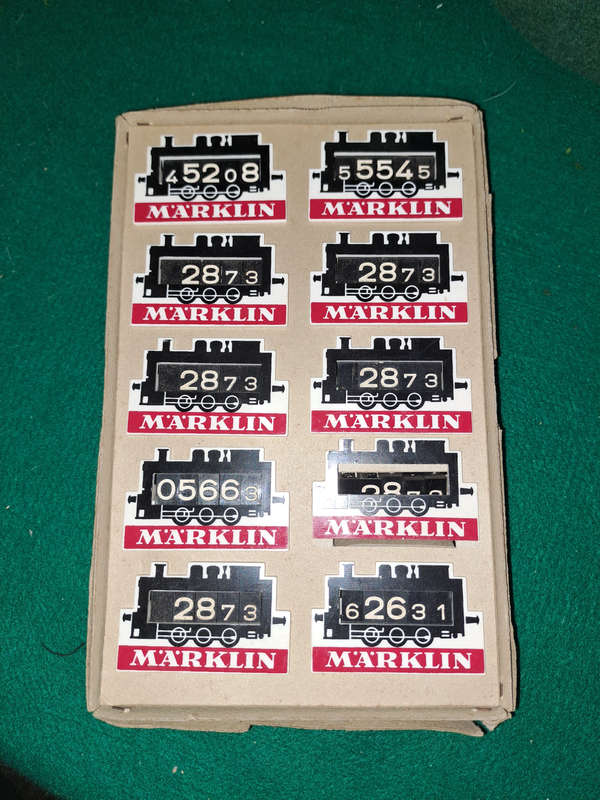 RARE marklin set of 10 price tags 24103 vintage