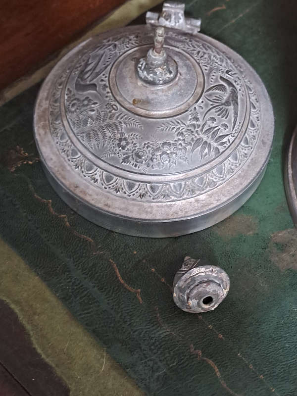Meridian silver company massive decorated Victorian insulated water pitcher silver plate