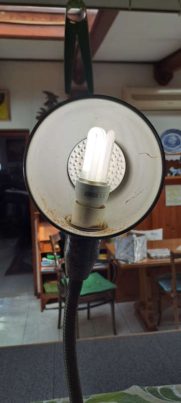 Ikea Vintage Metal Chrome Desk lamp Format A0301 Space Age Style Max 75W