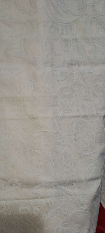 COTTON NAPPKINS X 4 OFF WHITE PRETTY PATTERN