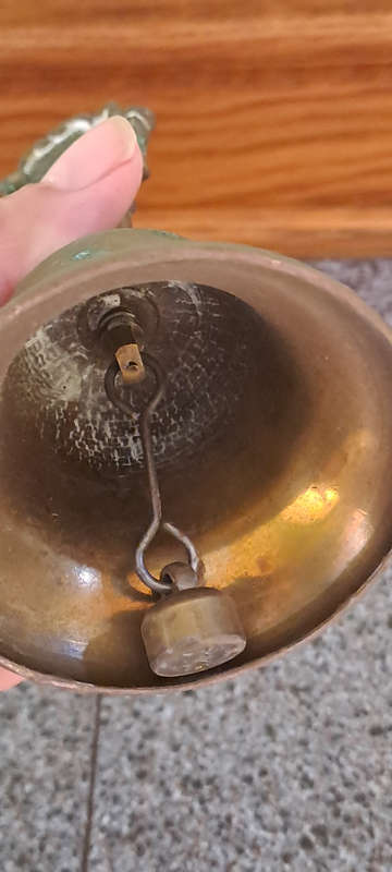 Vintage Brass bell Cape Town Cable car 12cm tall working