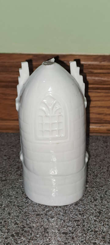 Vintage Catholic holy water fountain porcelain