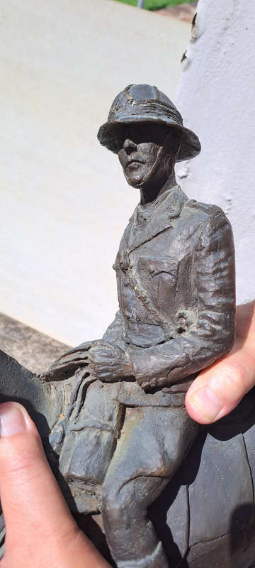 High quality bronze 28kg unknown rider  Buks Theron 1900'S