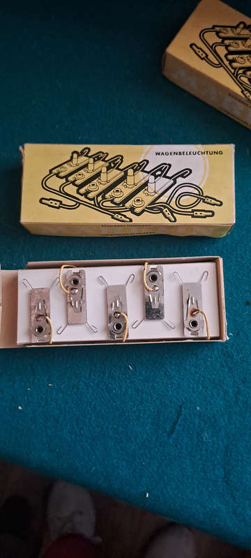 Marklin HO 7077 interior lights 5pce new IOP