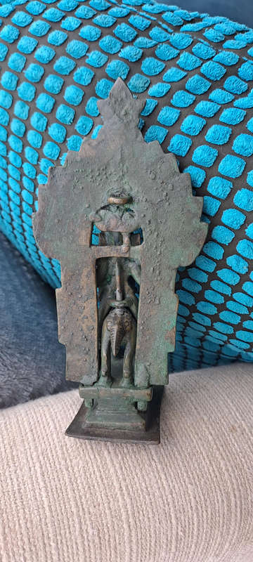 Antique Indian Bronze Khandoba and Mhalsa on Horse pre 1900