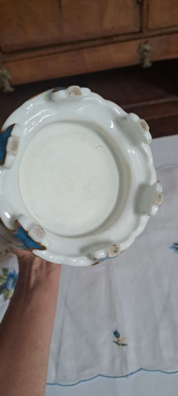 Hand pained sevres style porcelain vase stunning.REDUCED...