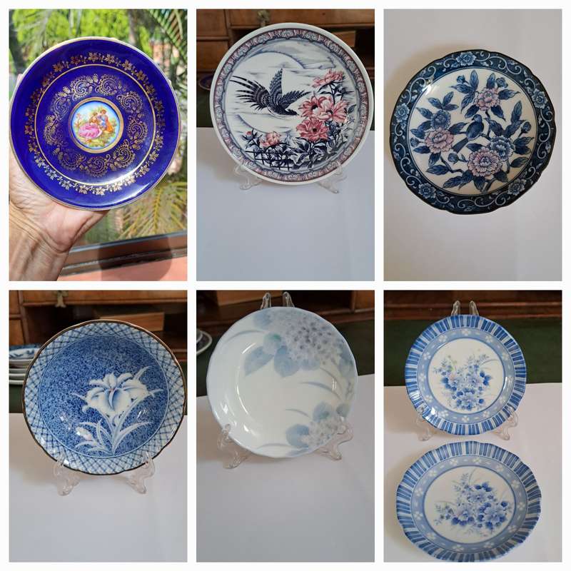 Imari pair small plates