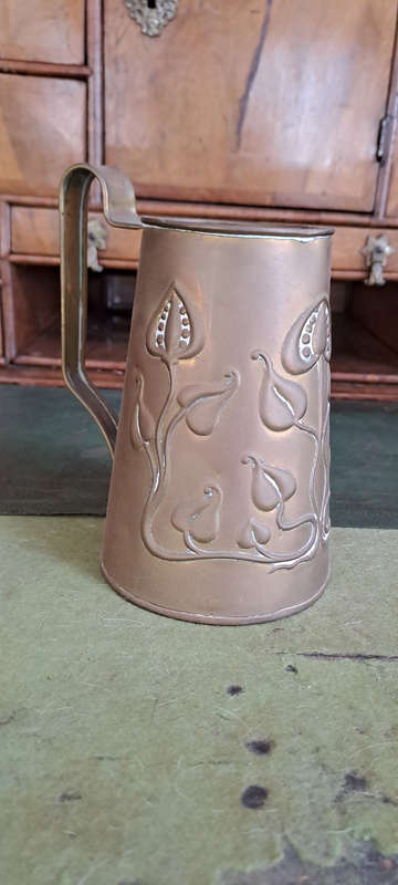 stamped  Beltrau England on base art Nouveau style brass/copper?  water jug