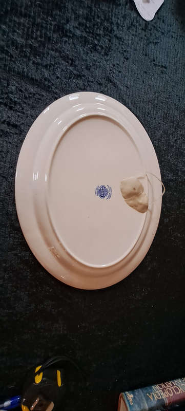 Enoch Woods English scenery very large oval platter/wall plate
