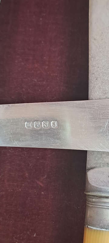 Lovely EPNS fish knives and forks in original oak box