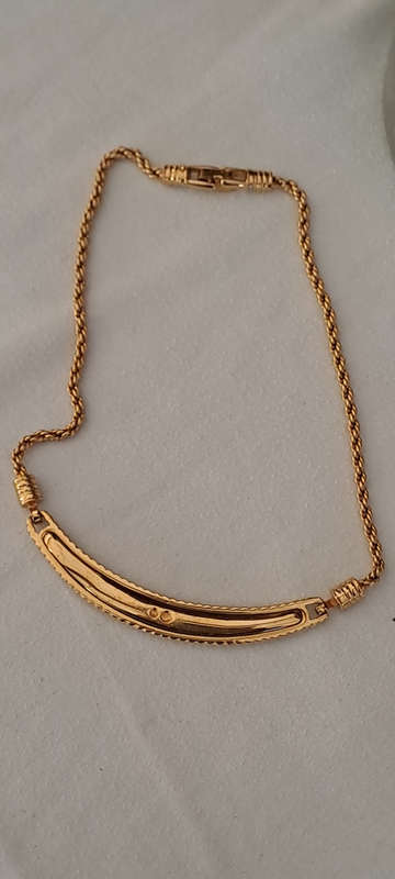 ca 1980's stunning gold plated Swarovski necklace