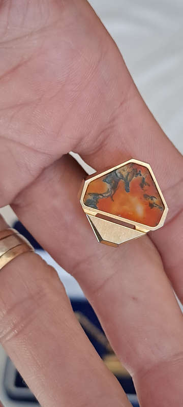 Vintage Men's cuff link and tie clip set