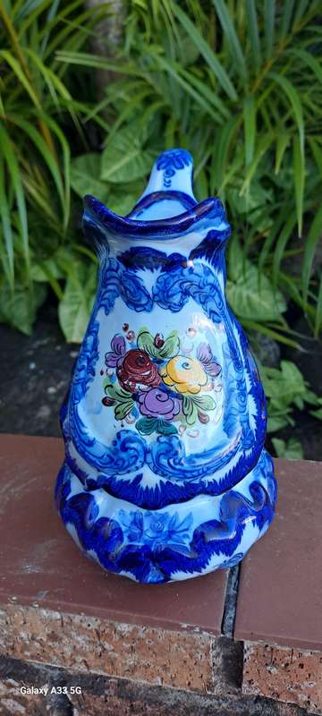 Beautiful  Portuguese decorative Jug  Vestal Alcubaca