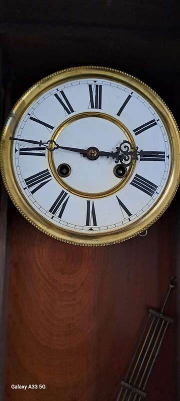 Large 1.2m German Keinzle wall clock beautifull working with key
